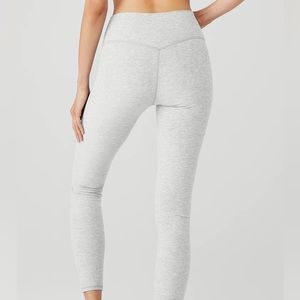 Alo Yoga High Waist Zinc Heather Alosoft Highlight Leggings